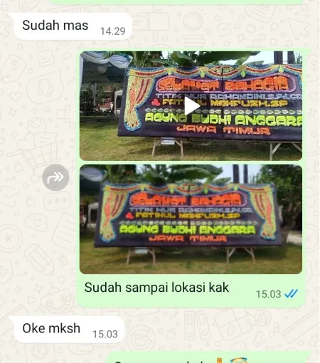 Pengiriman Papan Bunga Harjamukti
