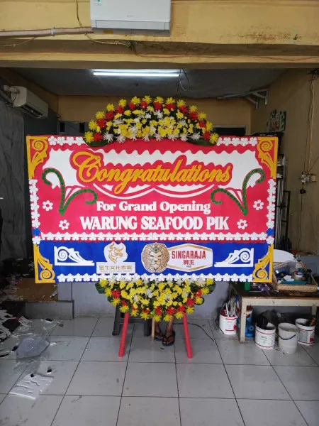 Papan Bunga Ucapan Selamat Harjamukti